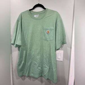 Carhartt Men's Pocket T-Shirt in Mint Green